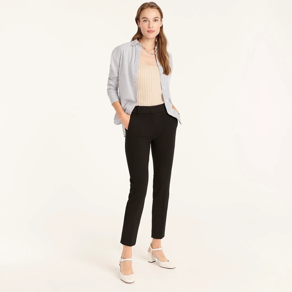 J. Crew tall Cameron slim crop pant in four-season stretch